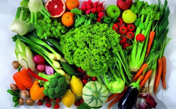 froitas e verduras son líderes entre os produtos para adelgazar