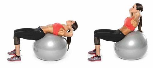 torcer nun fitball para perder peso no abdome e os lados